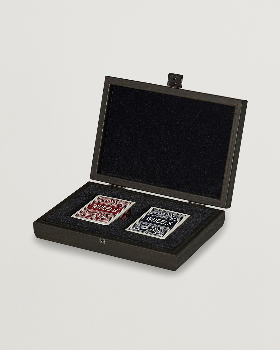 Herren | Spiel und Freizeit | Manopoulos | Wooden Card Case Black