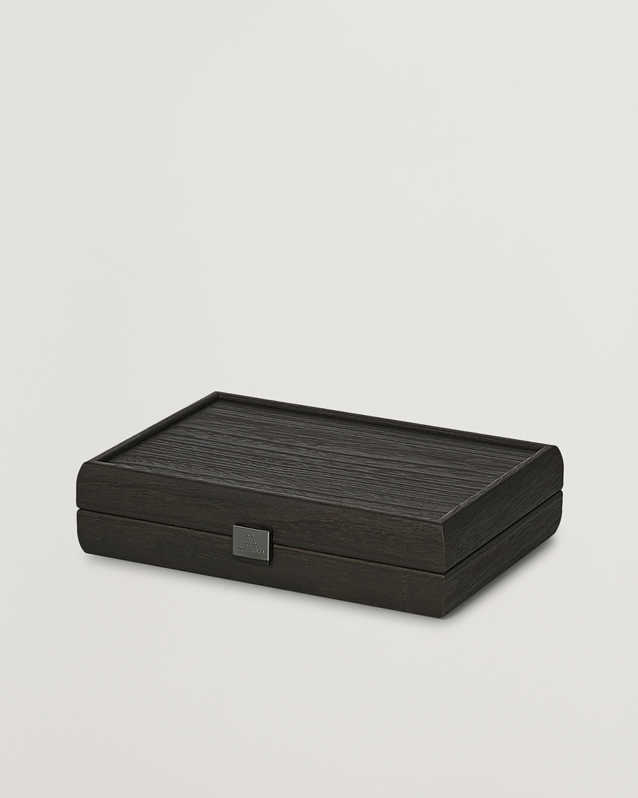 Herren | Spiel und Freizeit | Manopoulos | Wooden Domino Case Black