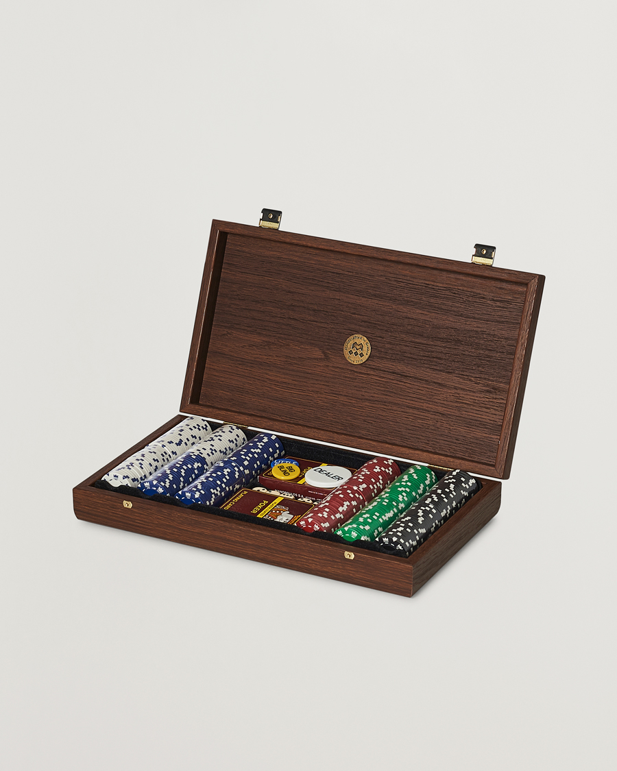 Herren | Geschenkideen zu Weihnachten | Manopoulos | Walnut Burl Poker Case