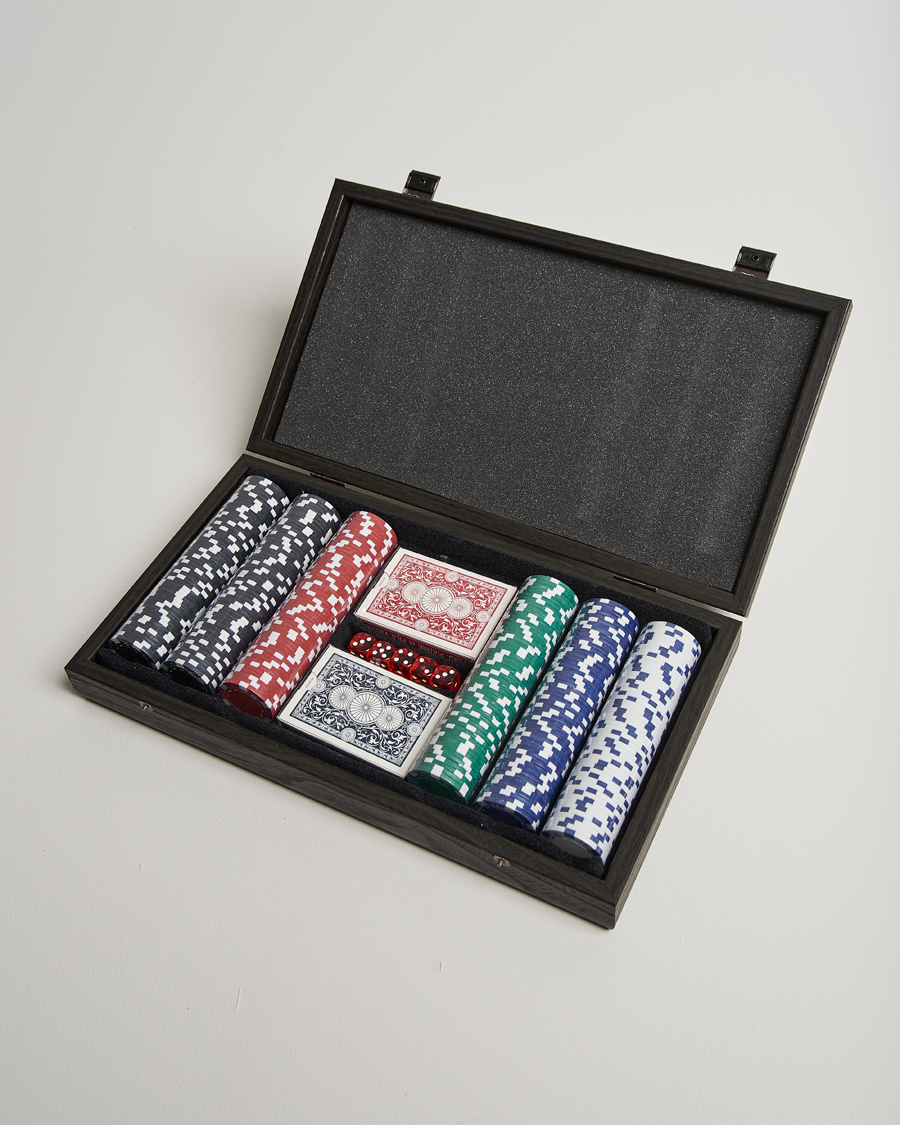 Herren | Spiel und Freizeit | Manopoulos | Wooden Poker Case Black
