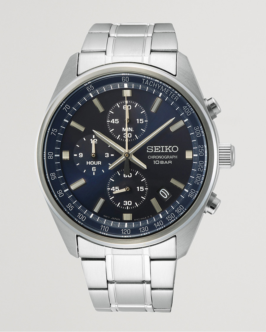 Herren | Uhren | Seiko | Chronograph 42mm Steel Blue Dial