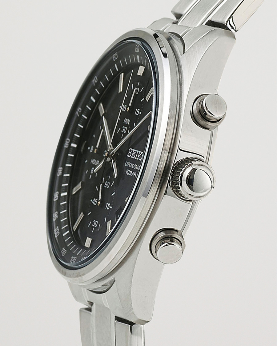 Seiko Chronograph 42mm Steel Black Dial bei Care of Carl