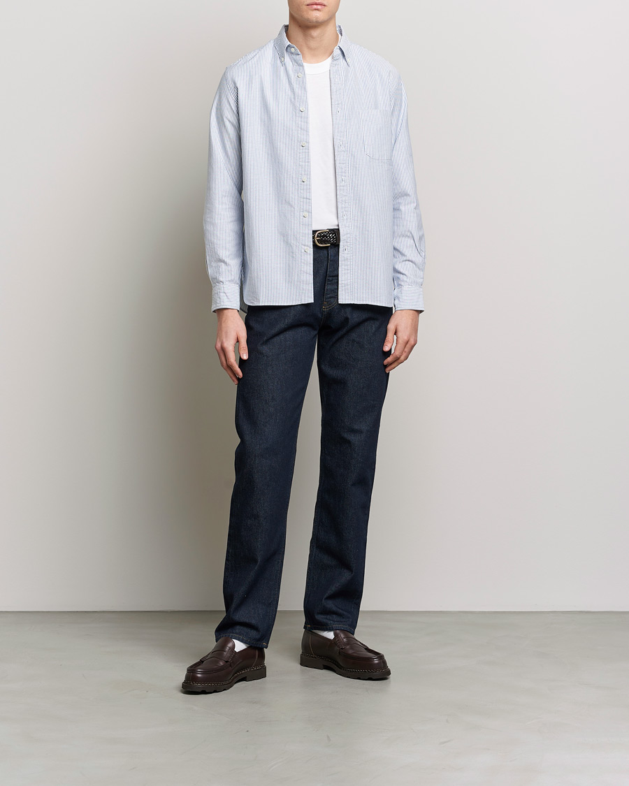 Herren | Hemden | BEAMS PLUS | Oxford Button Down Shirt Light Blue Stripe