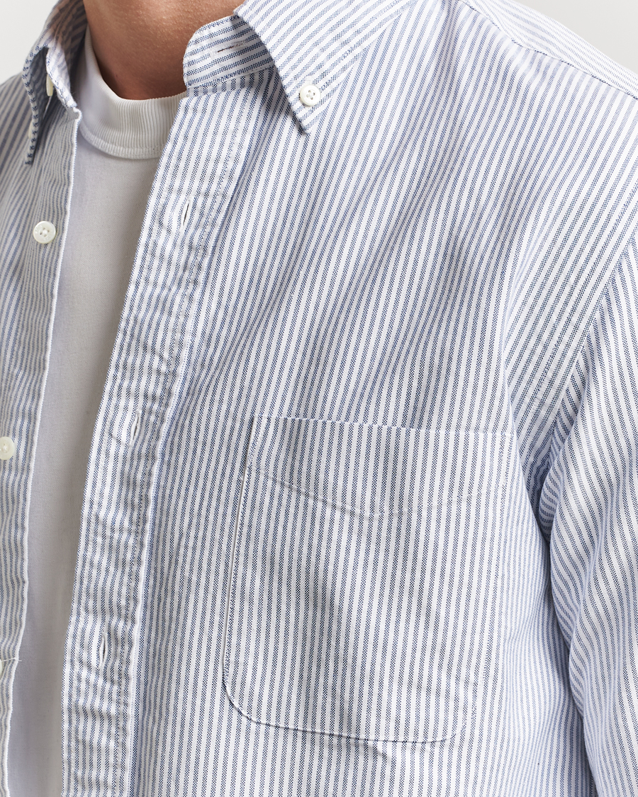 Herren | Hemden | BEAMS PLUS | Oxford Button Down Shirt Blue Stripe