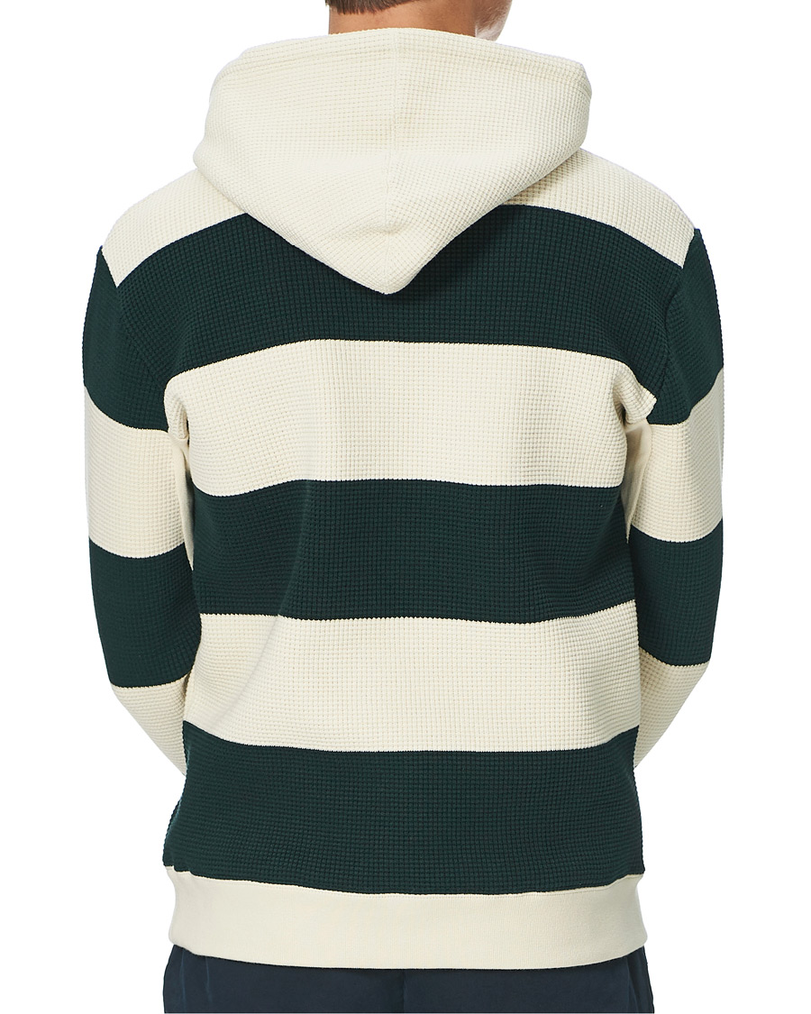 Herren | Pullover | BEAMS PLUS | Thermal Hoodie White/Green