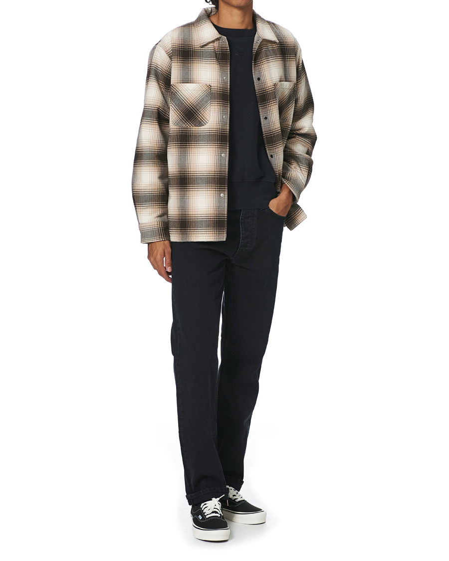 Herren | Jacken | BEAMS PLUS | Quilted Open Collar Jacket Brown Check