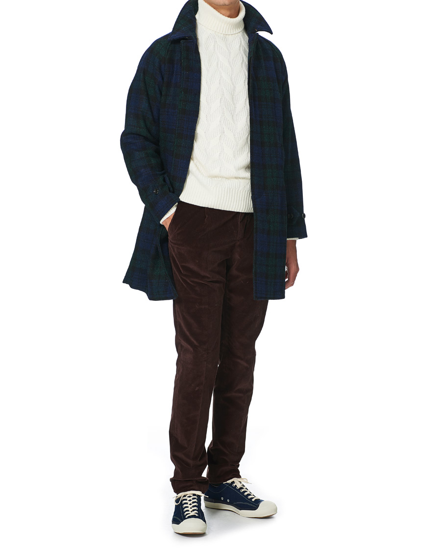 Herren | Jacken | BEAMS PLUS | Balmacaan Harris Tweed Coat Blackwatch