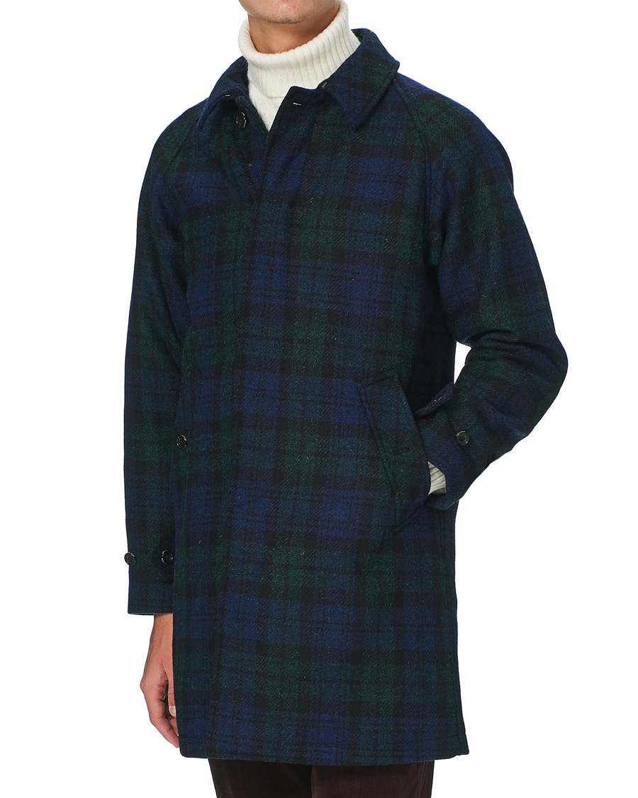Herren | Jacken | BEAMS PLUS | Balmacaan Harris Tweed Coat Blackwatch