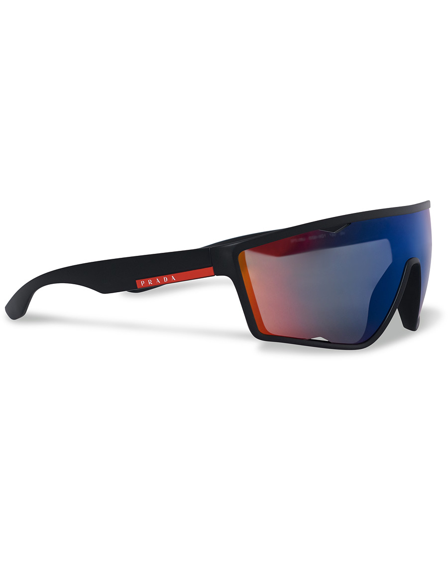 Herren | Prada Linea Rossa 0PS 09US Active Sunglasses Black/Mirage | Prada Linea Rossa | 0PS 09US Active Sunglasses Black/Mirage