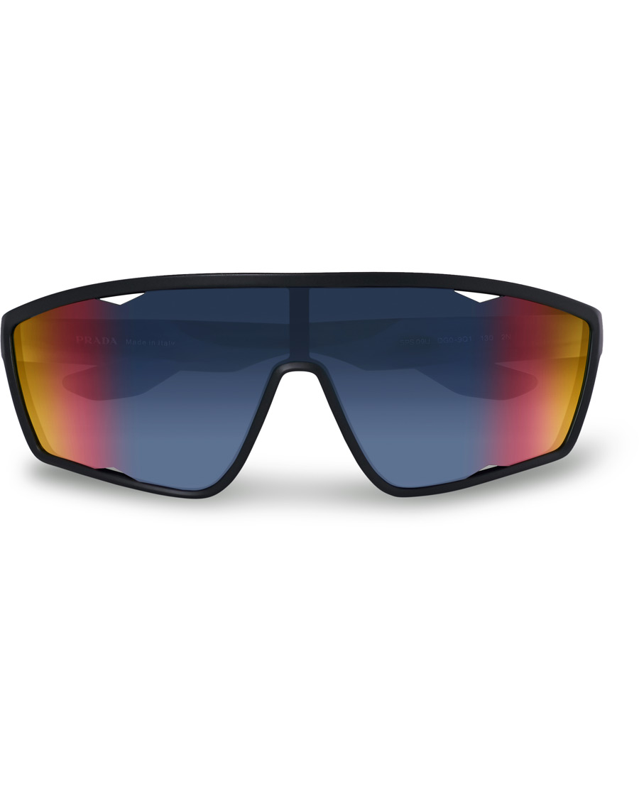 Herren | Prada Linea Rossa 0PS 09US Active Sunglasses Black/Mirage | Prada Linea Rossa | 0PS 09US Active Sunglasses Black/Mirage