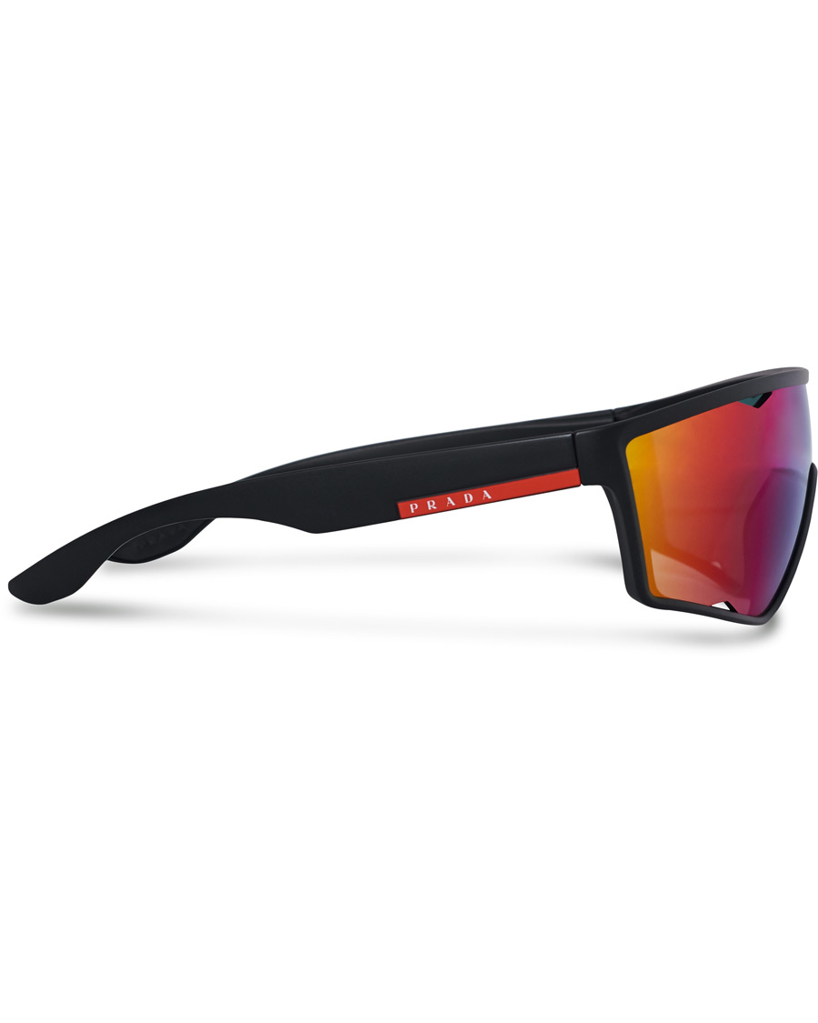 Herren | Prada Linea Rossa 0PS 09US Active Sunglasses Black/Mirage | Prada Linea Rossa | 0PS 09US Active Sunglasses Black/Mirage