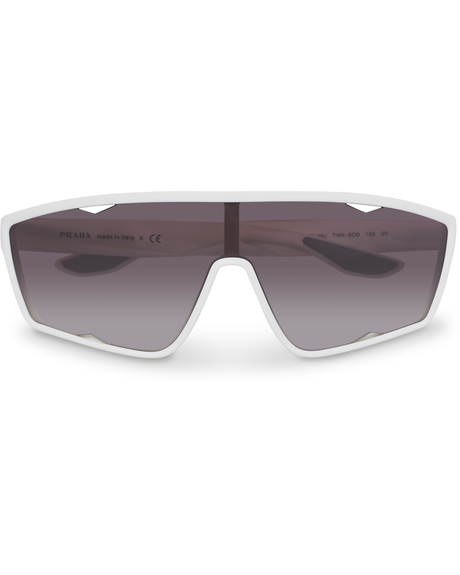Herren | Prada Linea Rossa 0PS 09US Active Sunglasses White/Mirror | Prada Linea Rossa | 0PS 09US Active Sunglasses White/Mirror