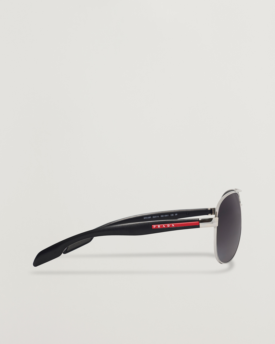 Herren | Prada Linea Rossa 0PS 53PS Polarized Sunglasses Silver | Prada Linea Rossa | 0PS 53PS Polarized Sunglasses Silver
