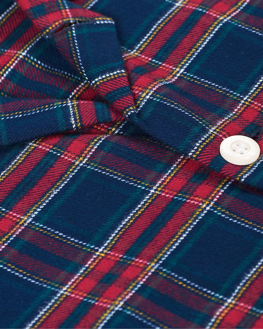 Herren | | Derek Rose | Brushed Cotton Flannel Checked Pyjama Set Multi