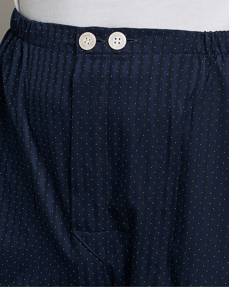 Herren | Schlafanzüge & Bademäntel | Derek Rose | Royal Piped Cotton Pyjama Set Navy