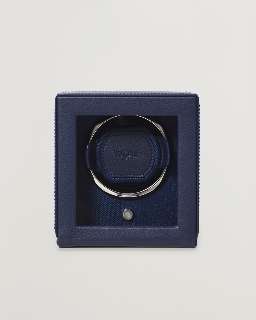 Herren | Uhren- und Schmuckkasten | WOLF | WOLFCub Single Watch Winder With CoverNavy