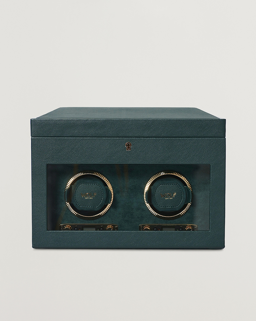 Herren | Uhrenverwahrung | WOLF | British Racing Green Double Watch Winder