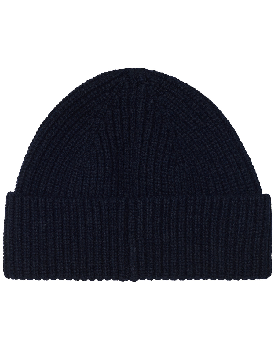 Herren | A.P.C. Rib Wool Beanie Navy | A.P.C. | Rib Wool Beanie Navy
