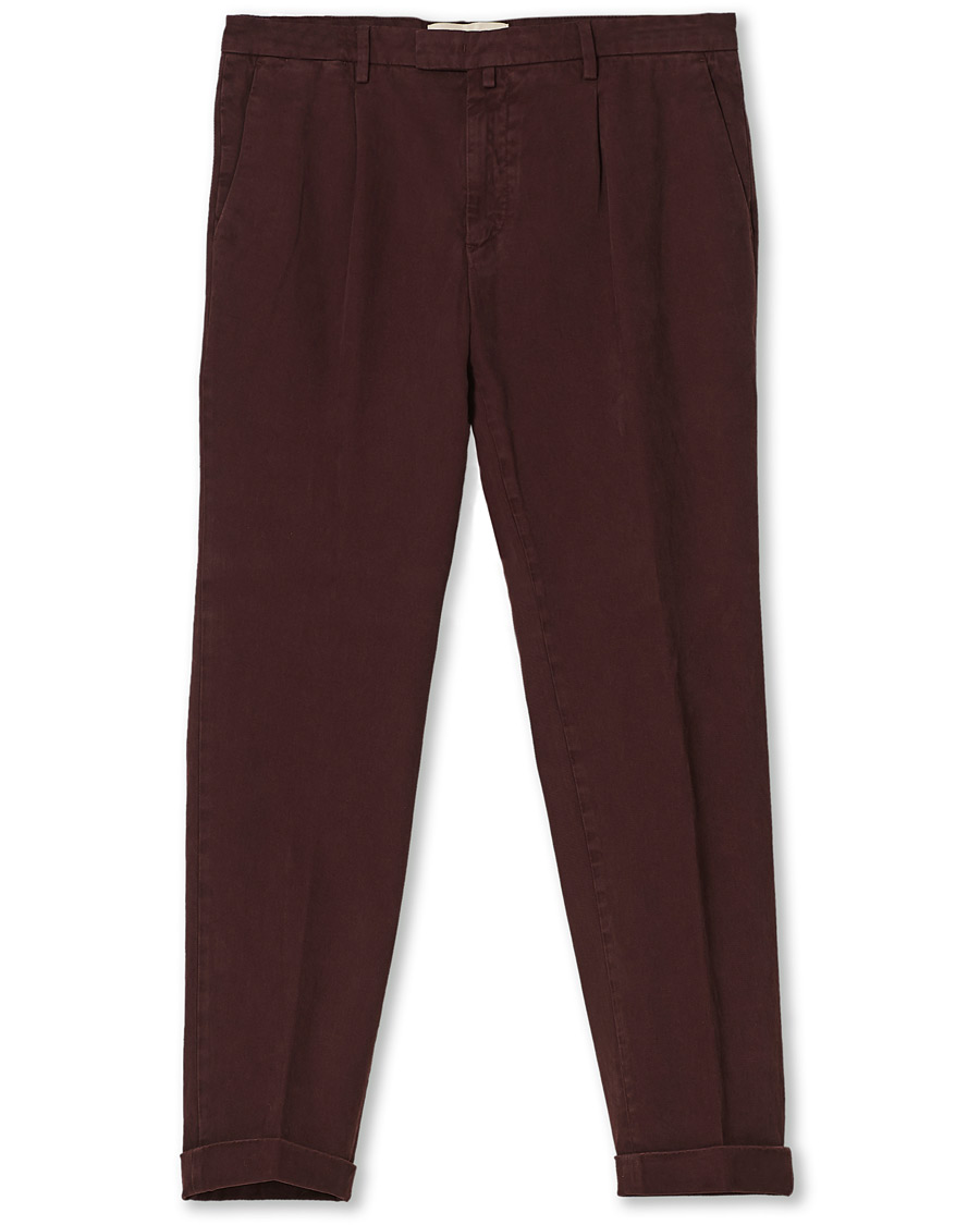 Herren | Hosen | Briglia 1949 | Easy Fit Cotton Stretch Chino Burgundy