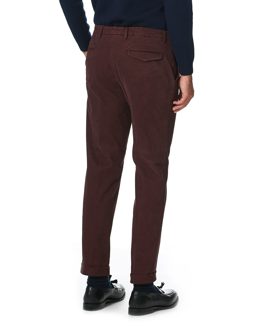 Herren | Hosen | Briglia 1949 | Easy Fit Cotton Stretch Chino Burgundy