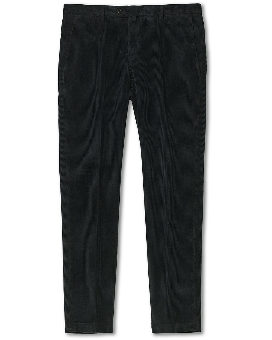 Herren | Hosen | Briglia 1949 | Slim Fit Corduroy Trousers Black