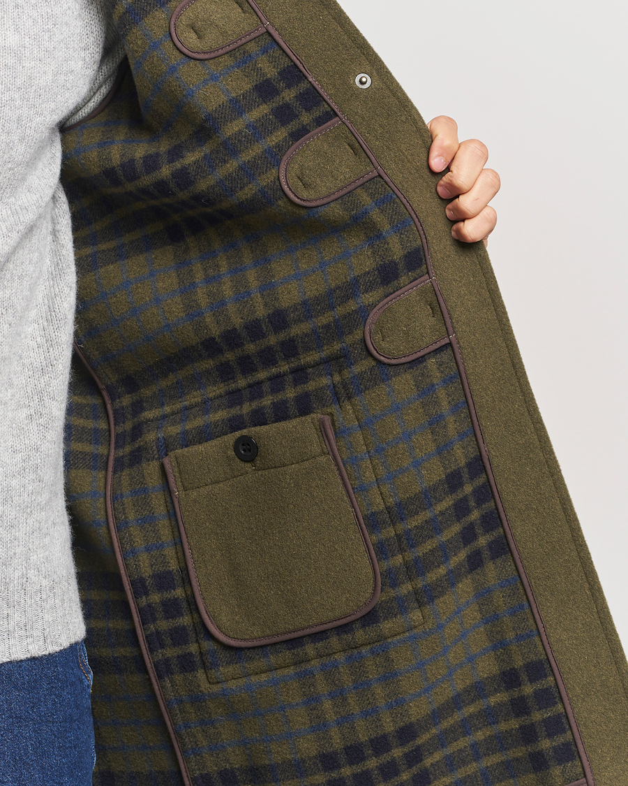 Herren | Jacken | Gloverall | Morris Duffle Coat Loden/Check