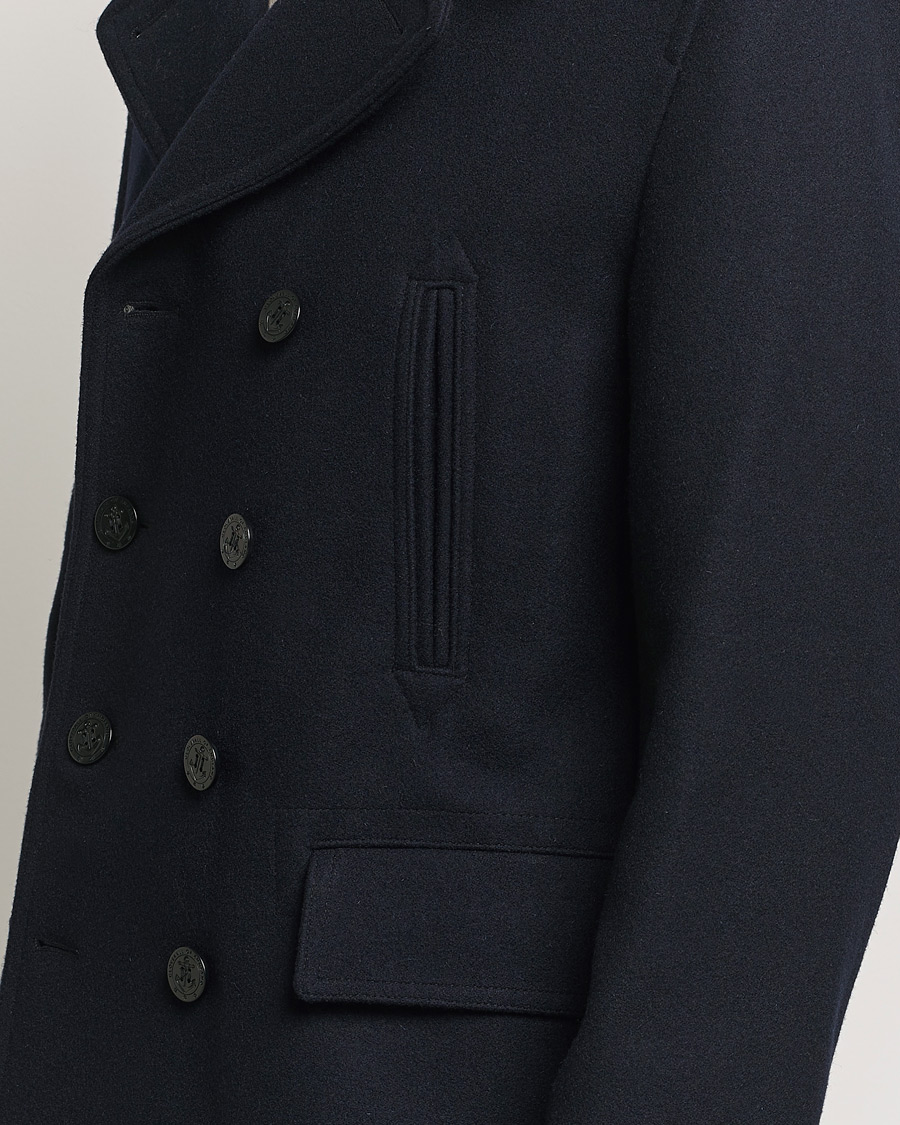 Herren | Jacken | Gloverall | Churchill Reefer Peacoat Navy