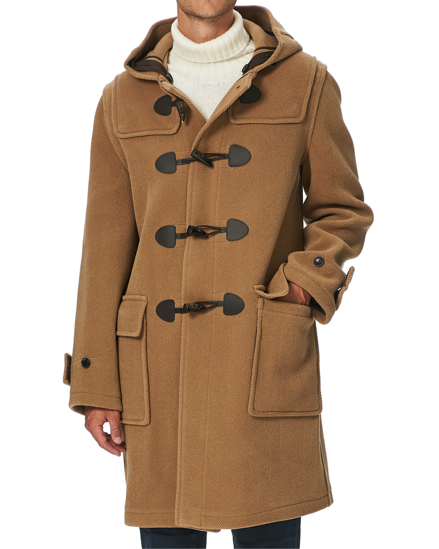 Herren | Jacken | Gloverall | Anniversary Heavyweight Herringbone Morris Duffle Camel
