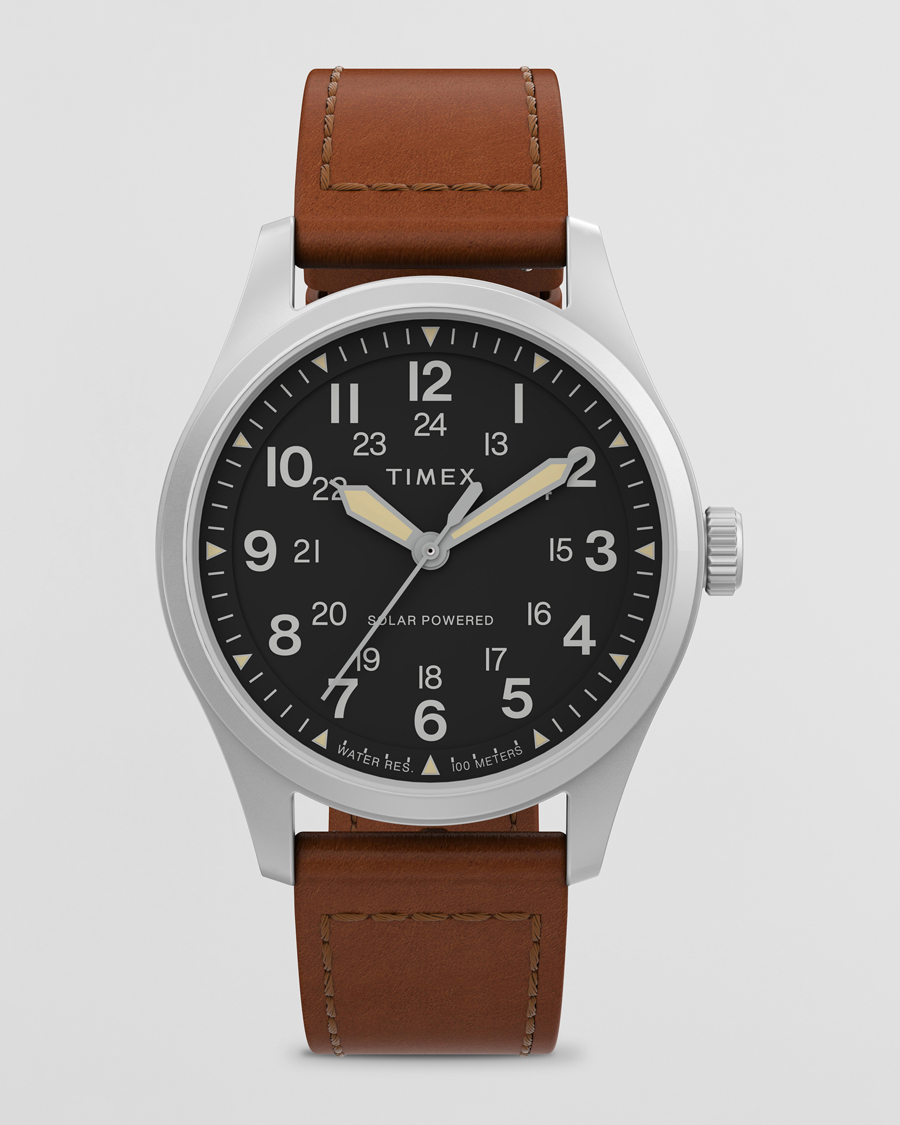 Herren | Uhr | Timex | Field Post Solar Watch 36mm Brown/Black