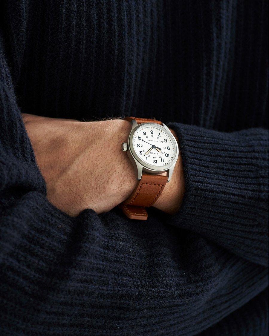 Herren | Timex Field Post Mechanical Watch 38mm White Dial | Timex | Field Post Mechanical Watch 38mm White Dial