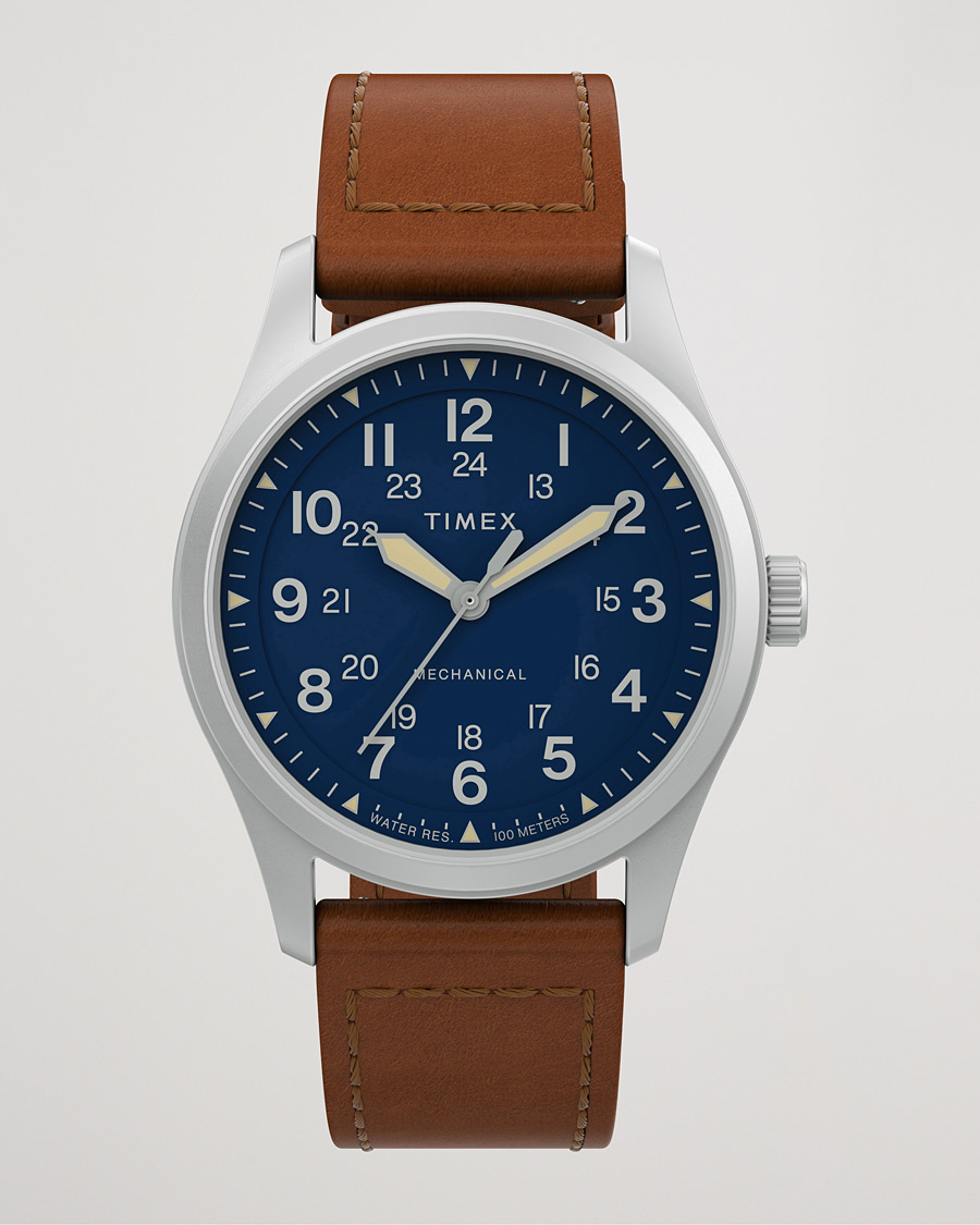 Herren | Timex Field Post Mechanical Watch 38mm Blue Dial | Timex | Field Post Mechanical Watch 38mm Blue Dial
