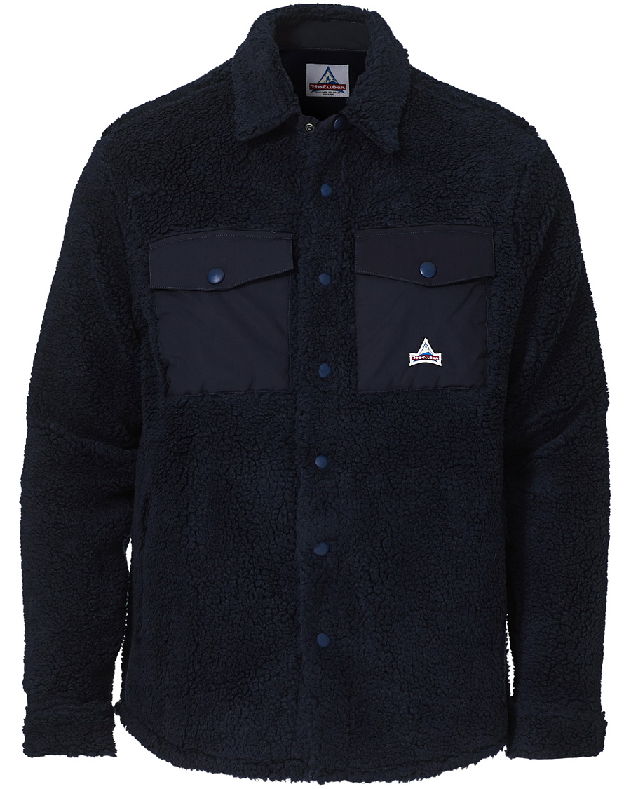 Herren | Hemden | Holubar | M155 Fleece Overshirt Dark Blue