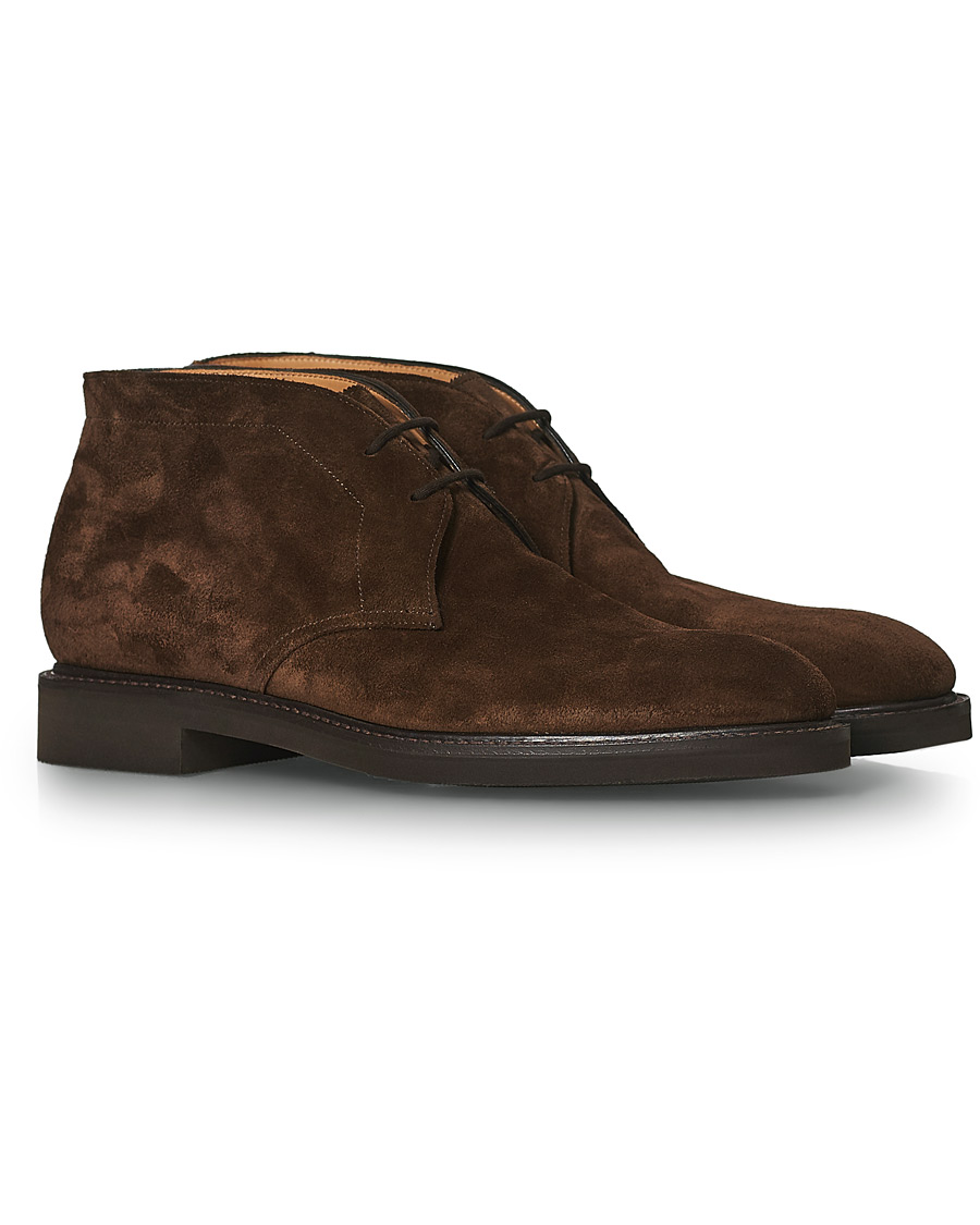 Herren | John Lobb Heywood Chukka Boot Dark Brown Suede | John Lobb | Heywood Chukka Boot Dark Brown Suede