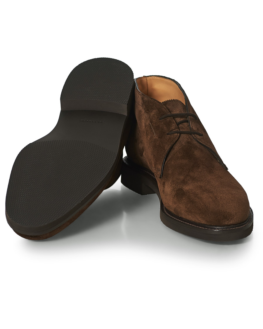 Herren | John Lobb Heywood Chukka Boot Dark Brown Suede | John Lobb | Heywood Chukka Boot Dark Brown Suede
