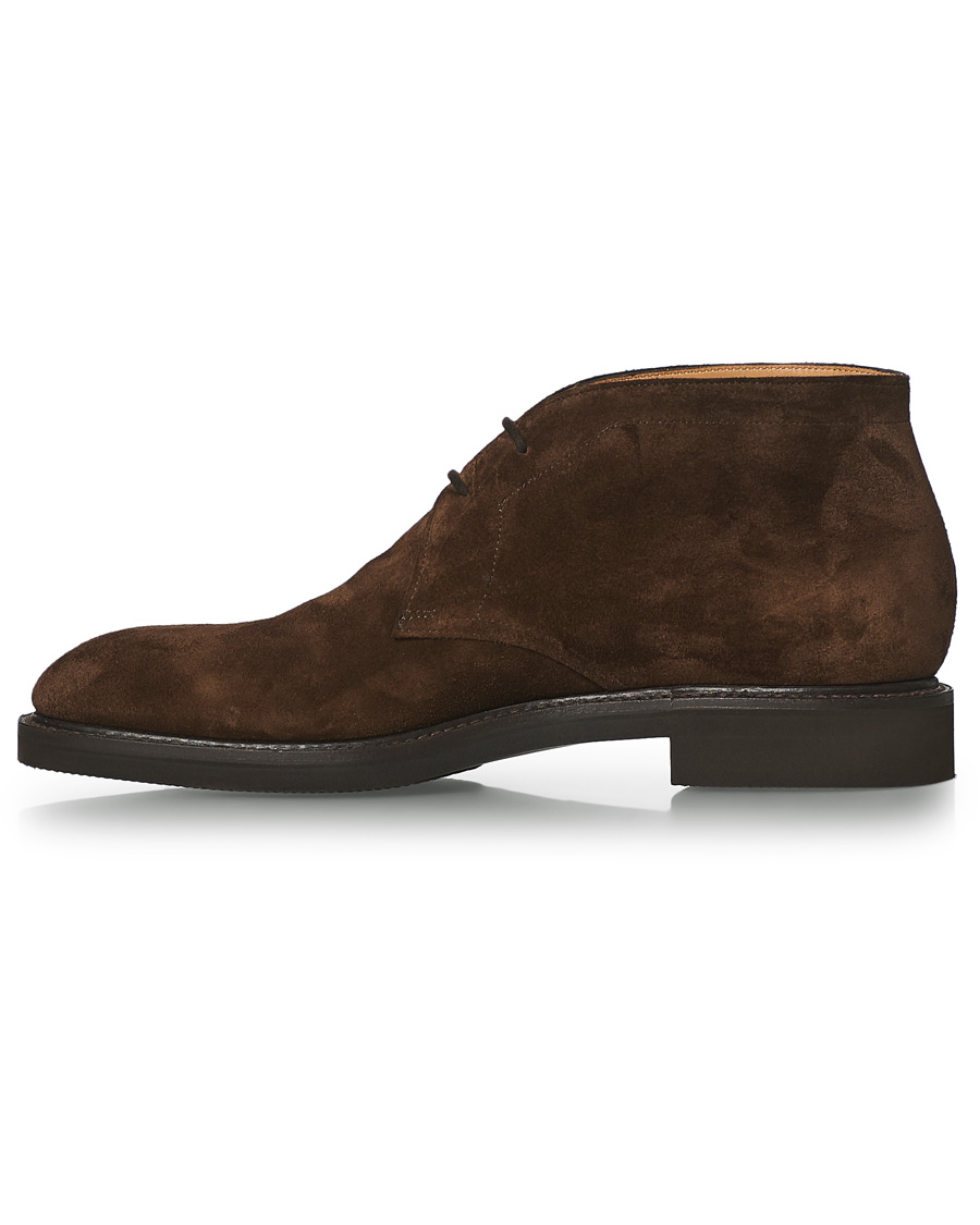 Herren | John Lobb Heywood Chukka Boot Dark Brown Suede | John Lobb | Heywood Chukka Boot Dark Brown Suede