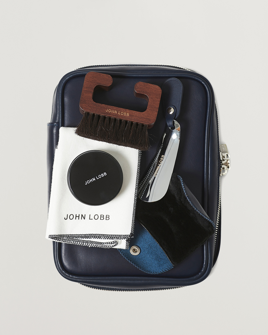 Herren | Schuhpflege | John Lobb | Shoe Care Travel Case Navy