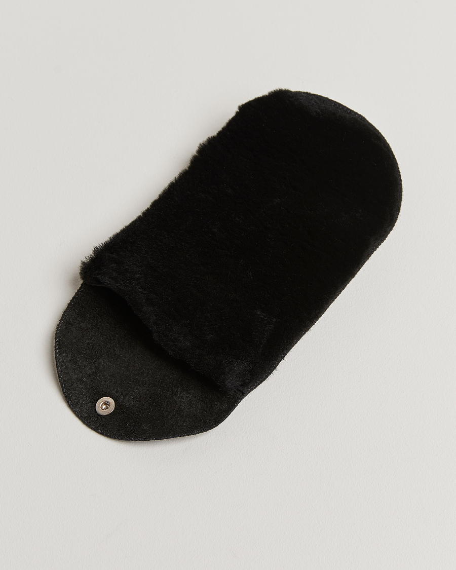 Herren | John Lobb Grain Leather Buffing Glove Black Fur | John Lobb | Grain Leather Buffing Glove Black Fur