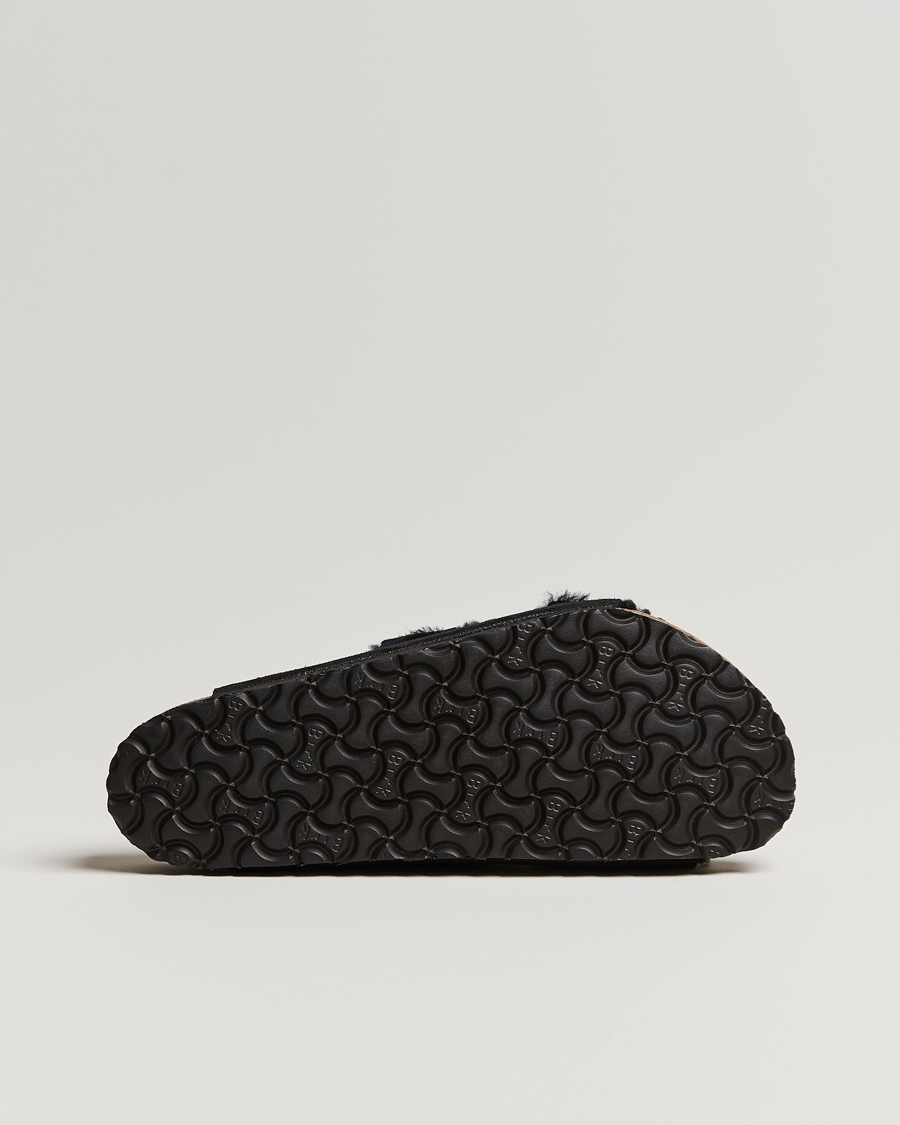 Herren | BIRKENSTOCK Arizona Shearling Classic Footbed Black Suede | BIRKENSTOCK | Arizona Shearling Classic Footbed Black Suede