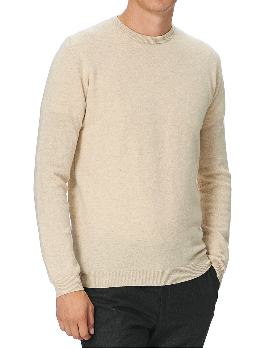 Herren | Kaschmirpullover | People's Republic of Cashmere | Cashmere Roundneck Oatmilk
