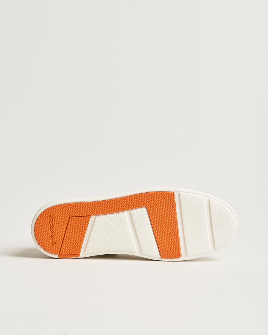 Herren | Sneaker | Santoni | Low Top Grain Leather Sneaker White Calf