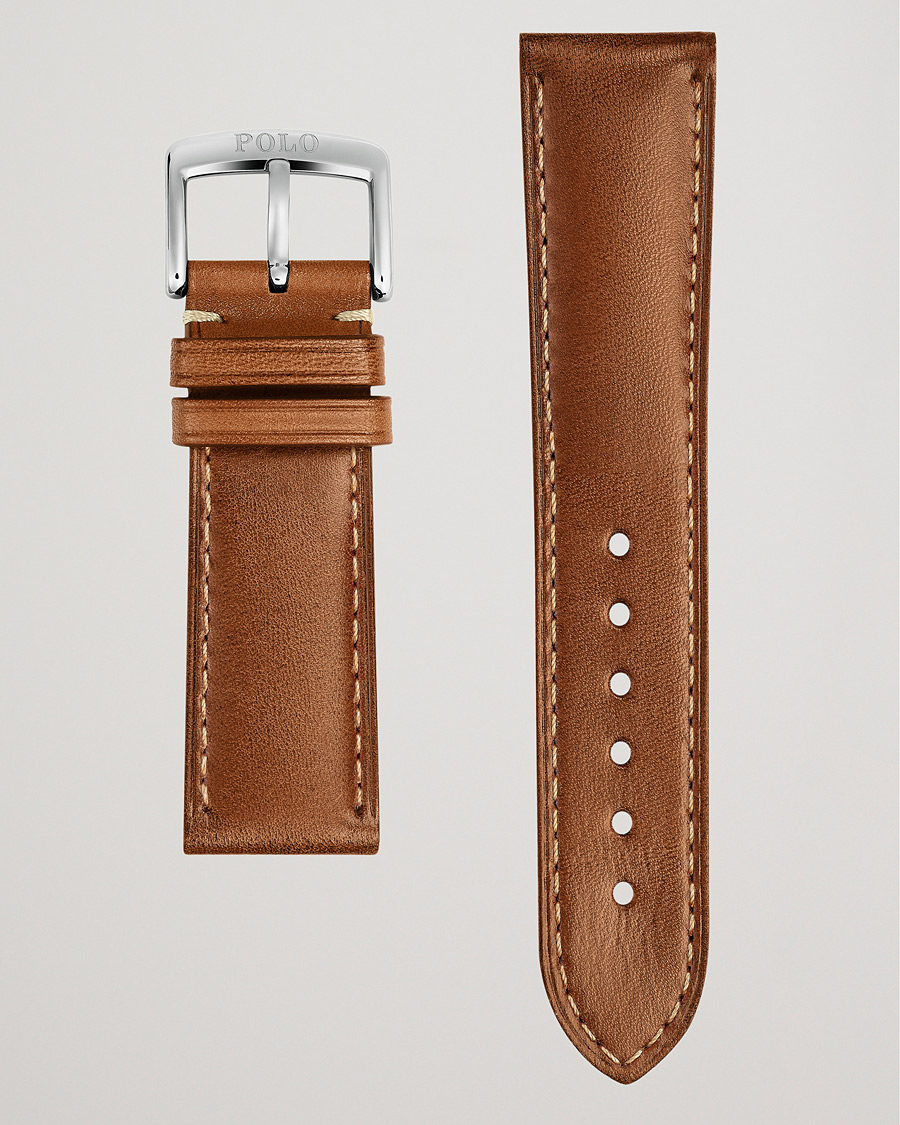 Herren | Uhrenarmband | Polo Ralph Lauren | Sporting Leather Strap Used Burnished