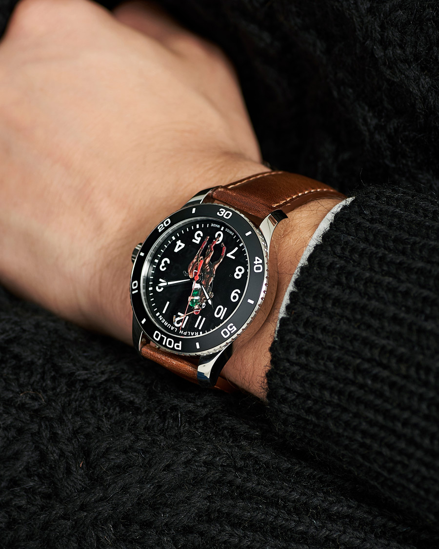 Herren | Fine watches | Polo Ralph Lauren | 42mm Automatic Pony Player  Black Dial