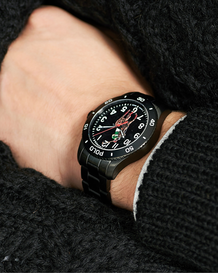 Herren | Polo Ralph Lauren 42mm Automatic Pony Player Black Dial | Polo Ralph Lauren | 42mm Automatic Pony Player Black Dial