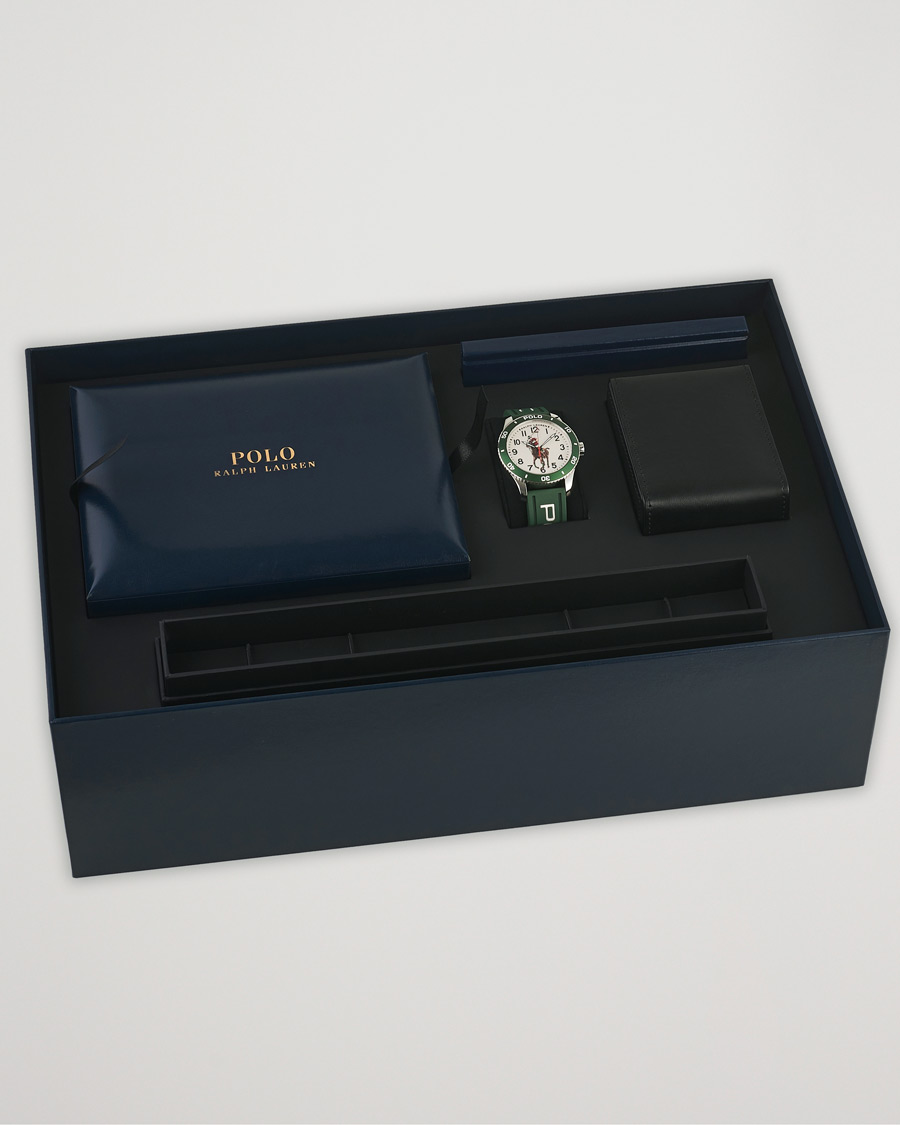 Herren | Polo Ralph Lauren 42mm Automatic Pony Player White Dial/Green Bezel | Polo Ralph Lauren | 42mm Automatic Pony Player White Dial/Green Bezel