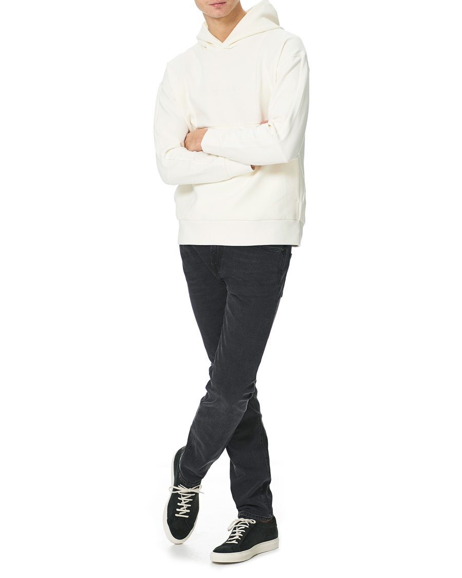 Herren | Pullover | Calvin Klein | Comfort Debossed Logo Hoodie White