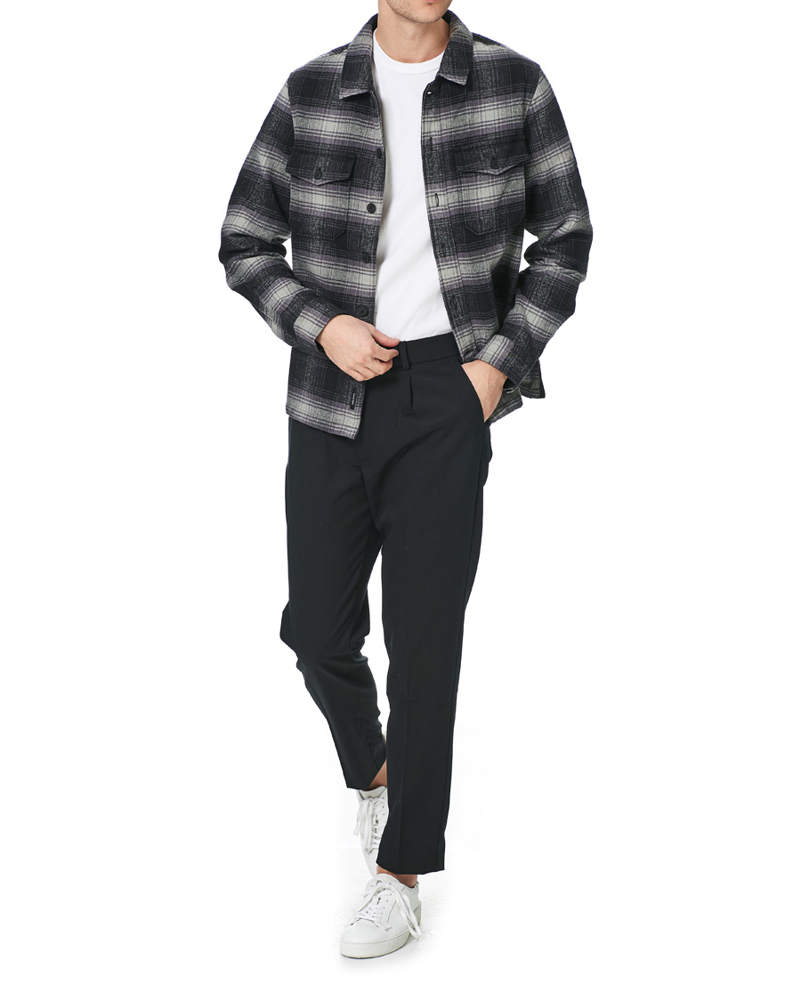 Herren | Hemden | Calvin Klein | Cotton Check Overshirt Black/Grey