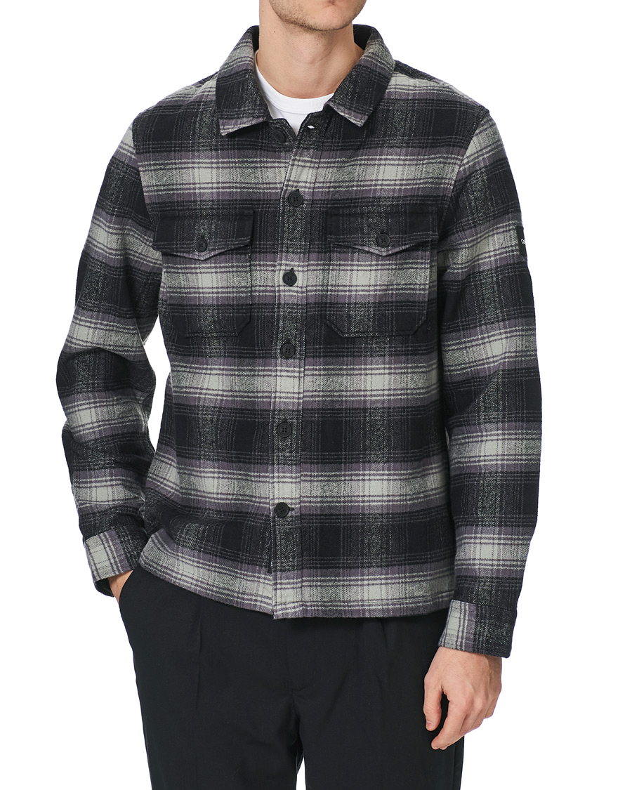 Herren | Hemden | Calvin Klein | Cotton Check Overshirt Black/Grey