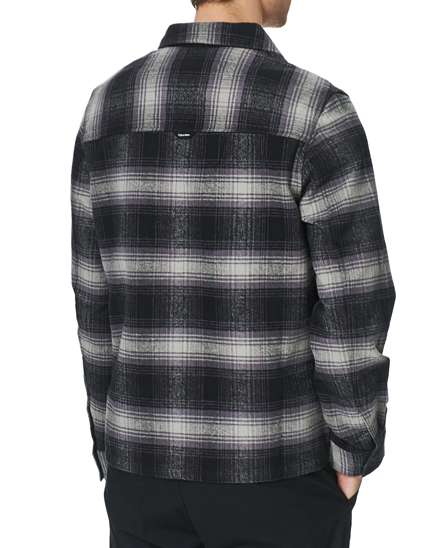 Herren | Hemden | Calvin Klein | Cotton Check Overshirt Black/Grey