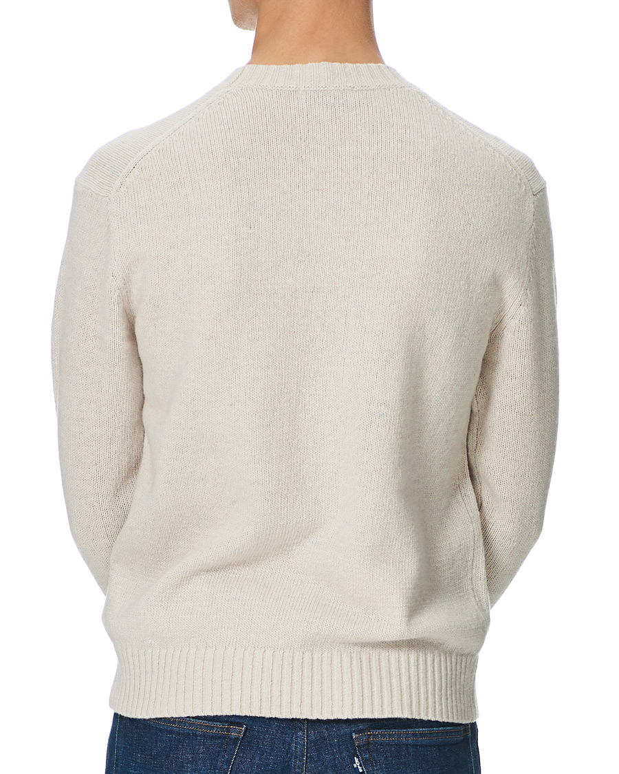Herren | Pullover | Tiger of Sweden | Danzon Recycle Wool Knitted Crew Neck Buttercreme