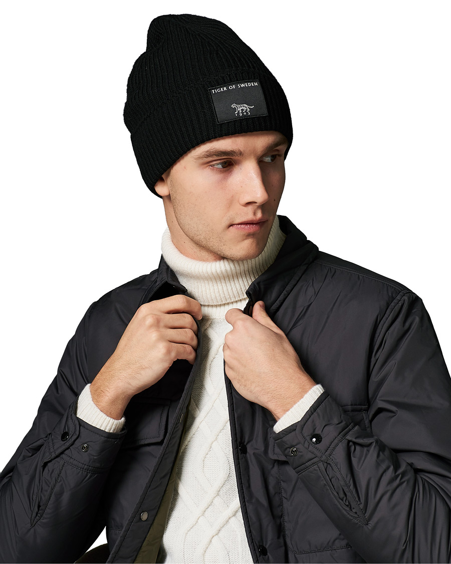 Herren | Tiger of Sweden Hollein Merino Beanie Black | Tiger of Sweden | Hollein Merino Beanie Black